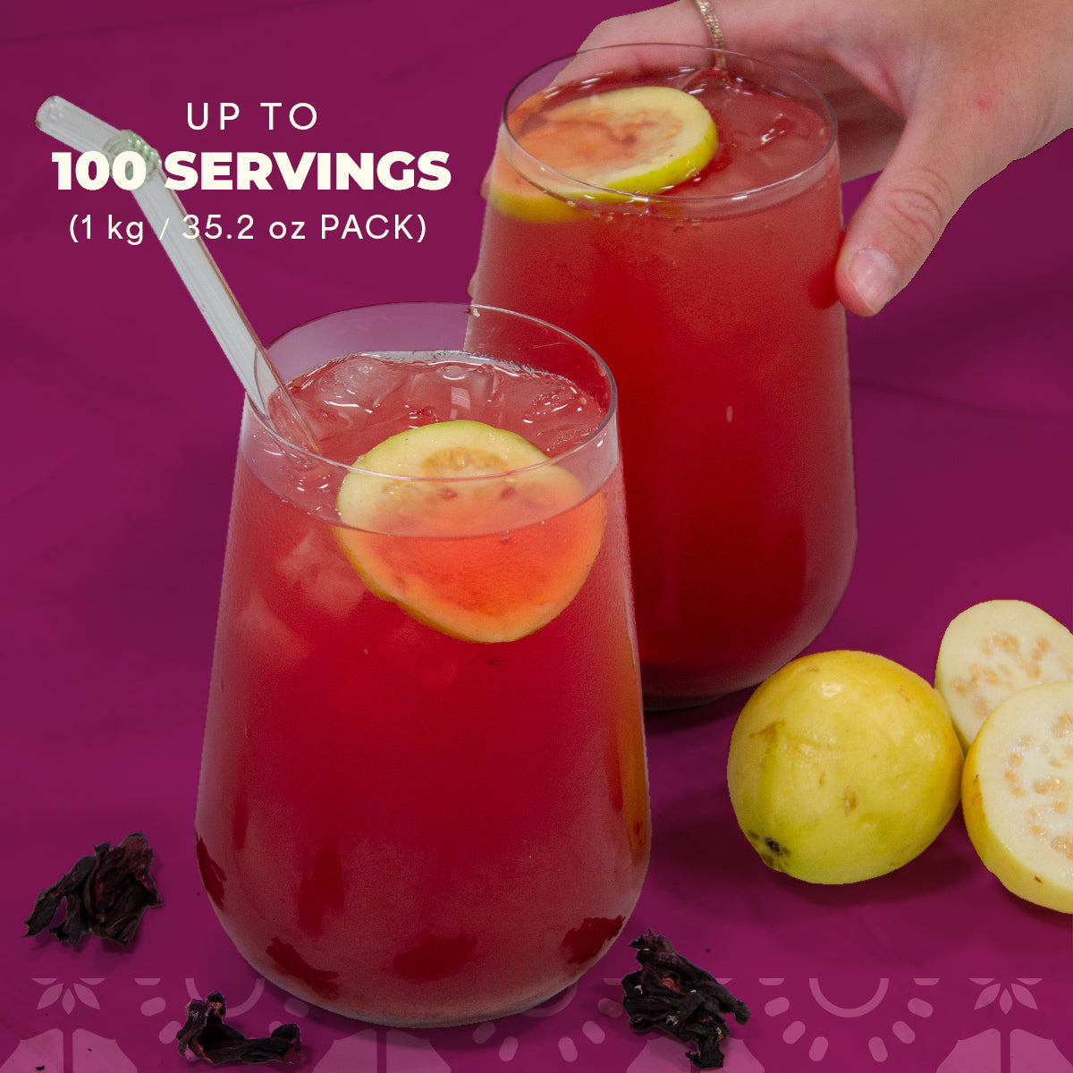 La Monjita Mexican Agua Fresca Hibiscus Guava