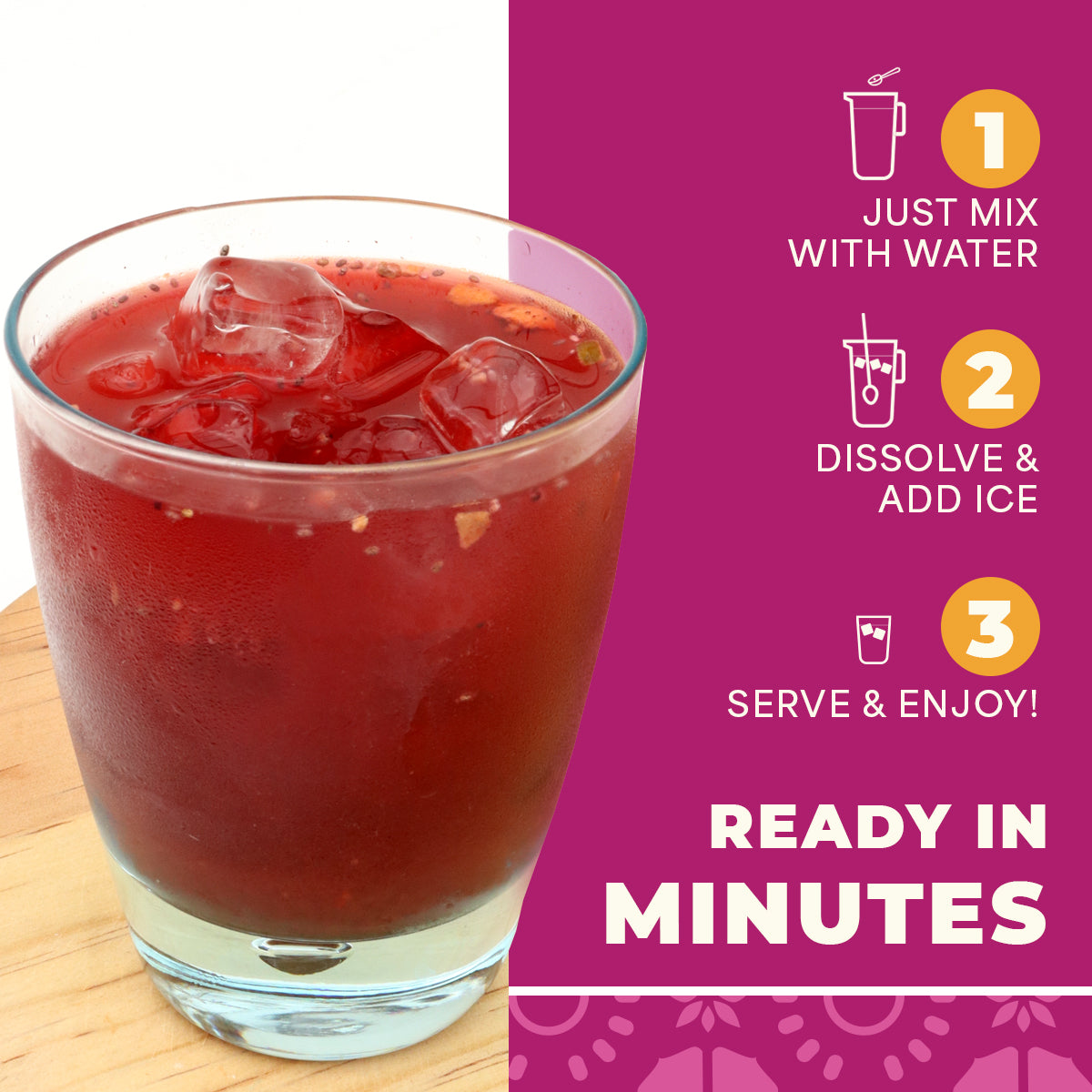 La Monjita Mexican Agua Fresca Hibiscus Guava