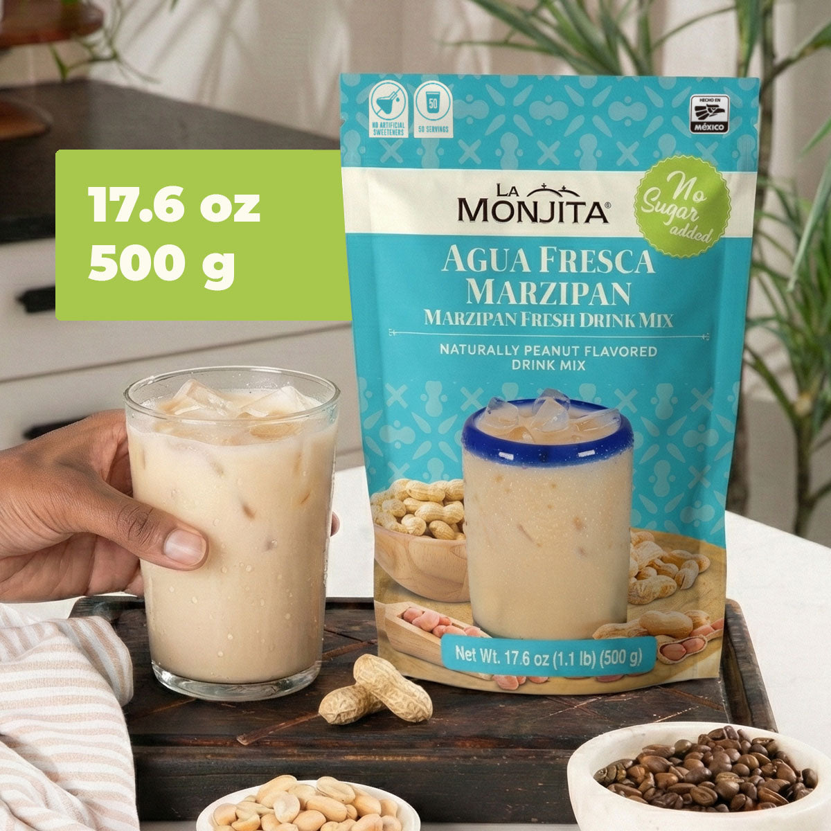 La Monjita Agua Fresca Marzipan (No Sugar Added), 500g, image 07