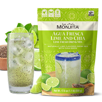 La Monjita Agua Fresca Lime and Chia, 500g, image 01