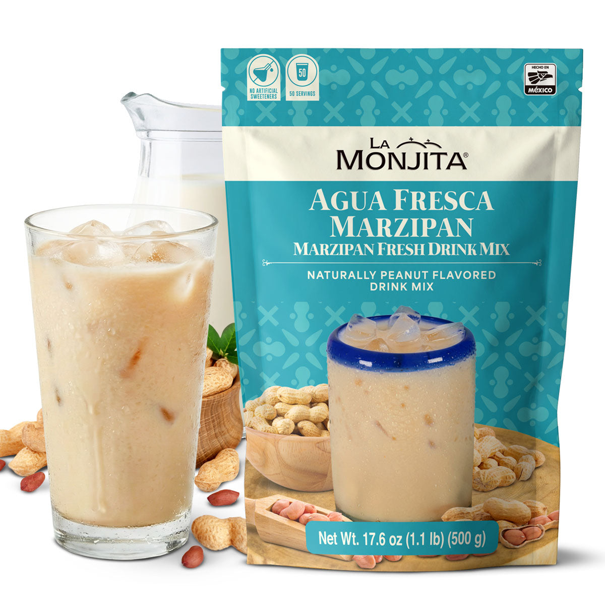 La Monjita Agua Fresca Mazapán, 500g, image 01