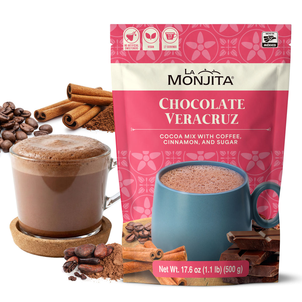 La Monjita Traditional Chocolate Veracruz, 500g, image 01