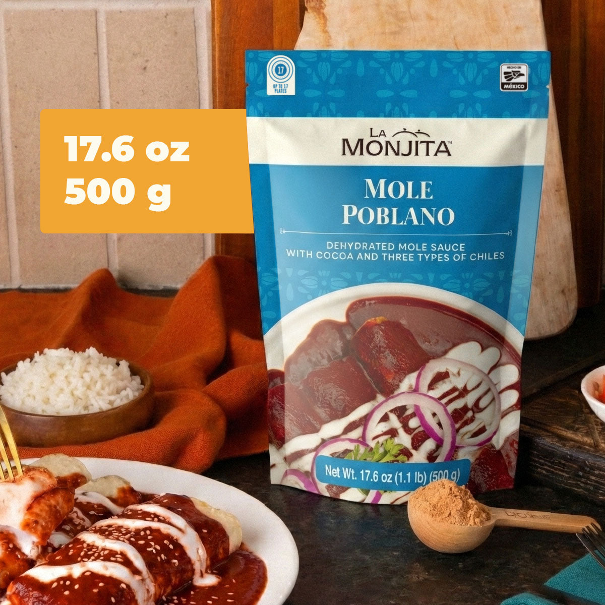 La Monjita Traditional Mole Poblano, 500g, image 07