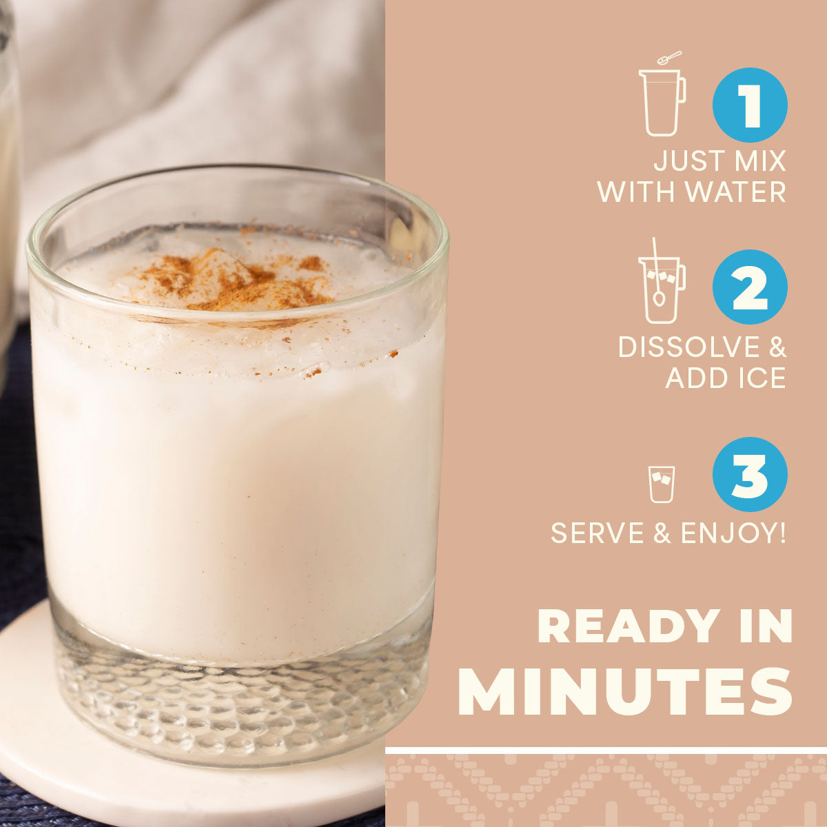 Agua Fresca Horchata (Sugar Free)