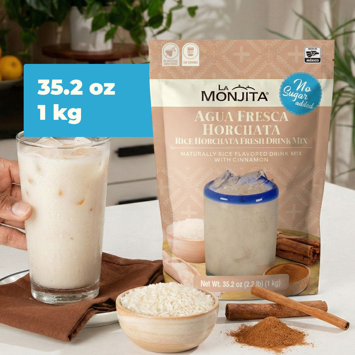 Agua Fresca Horchata (Sugar Free)