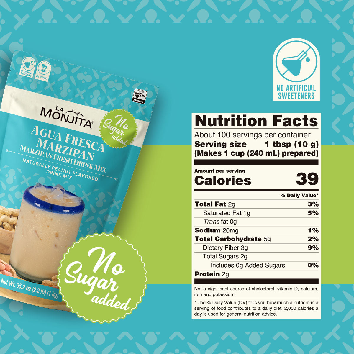 Agua Fresca Marzipan (Sugar Free)