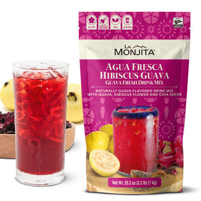 La Monjita Hibiscus Guava Agua Fresca — front of package