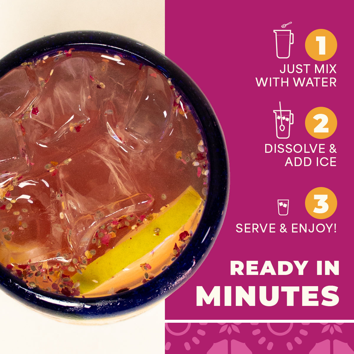 La Monjita Mexican Agua Fresca Hibiscus Guava