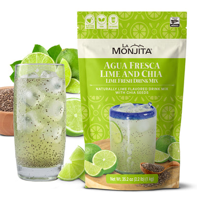 La Monjita Lime & Chia Agua Fresca — front of package