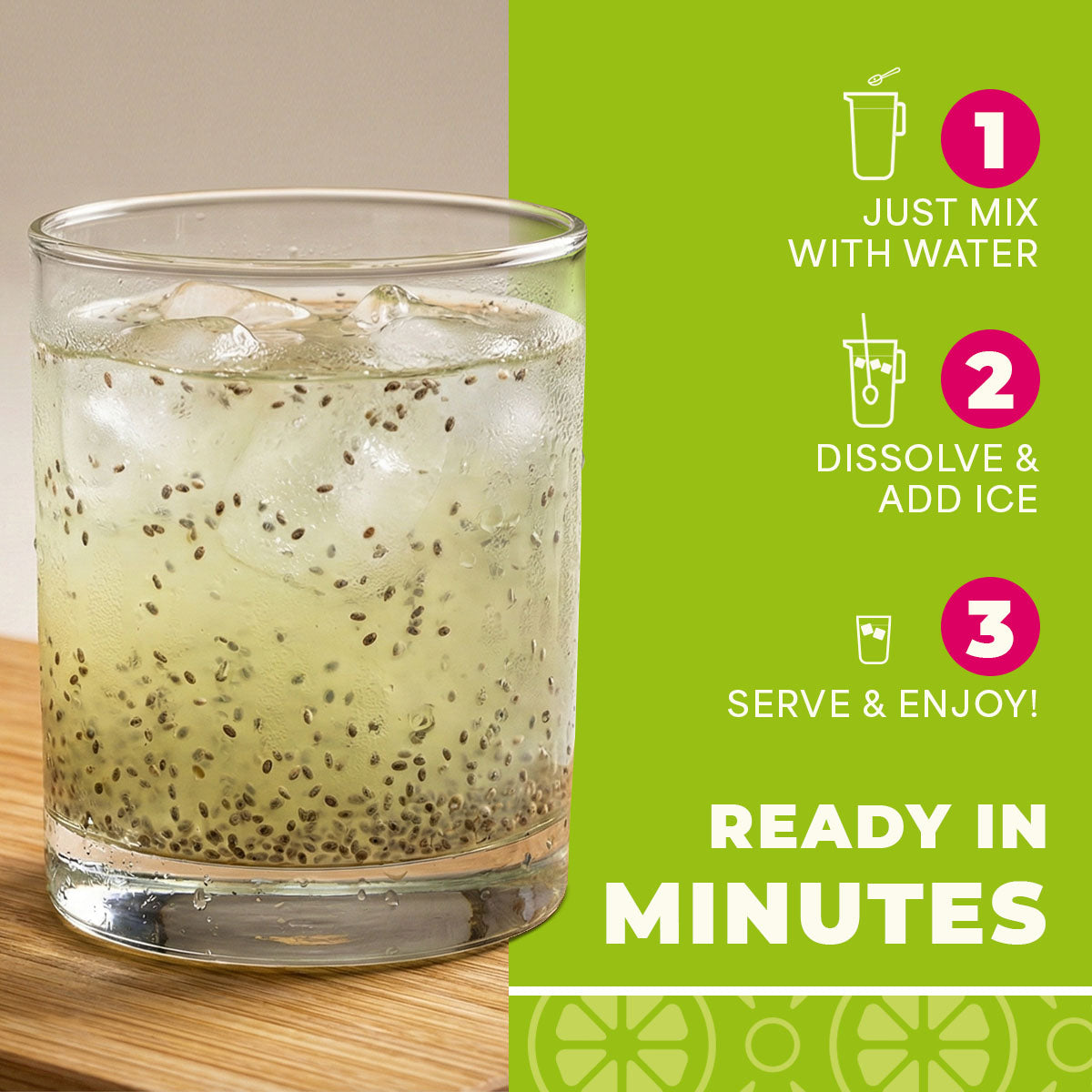 Agua Fresca Lime and Chia