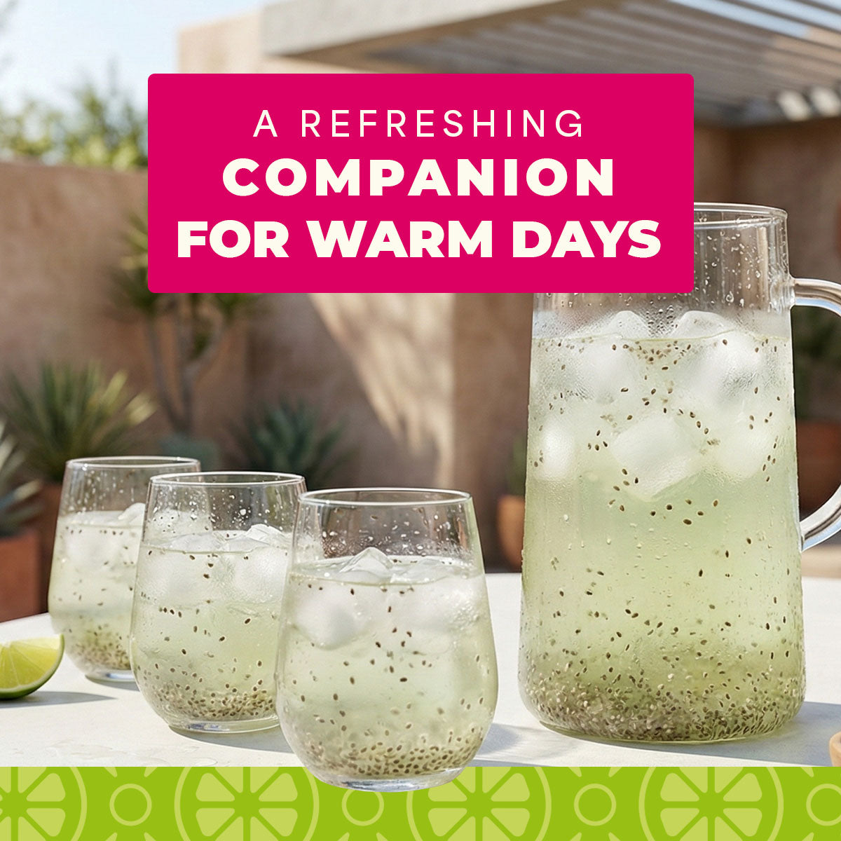 Agua Fresca Lime and Chia