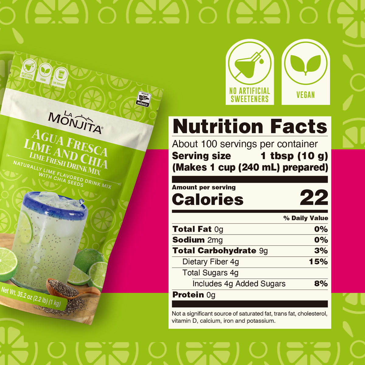Agua Fresca Lime and Chia